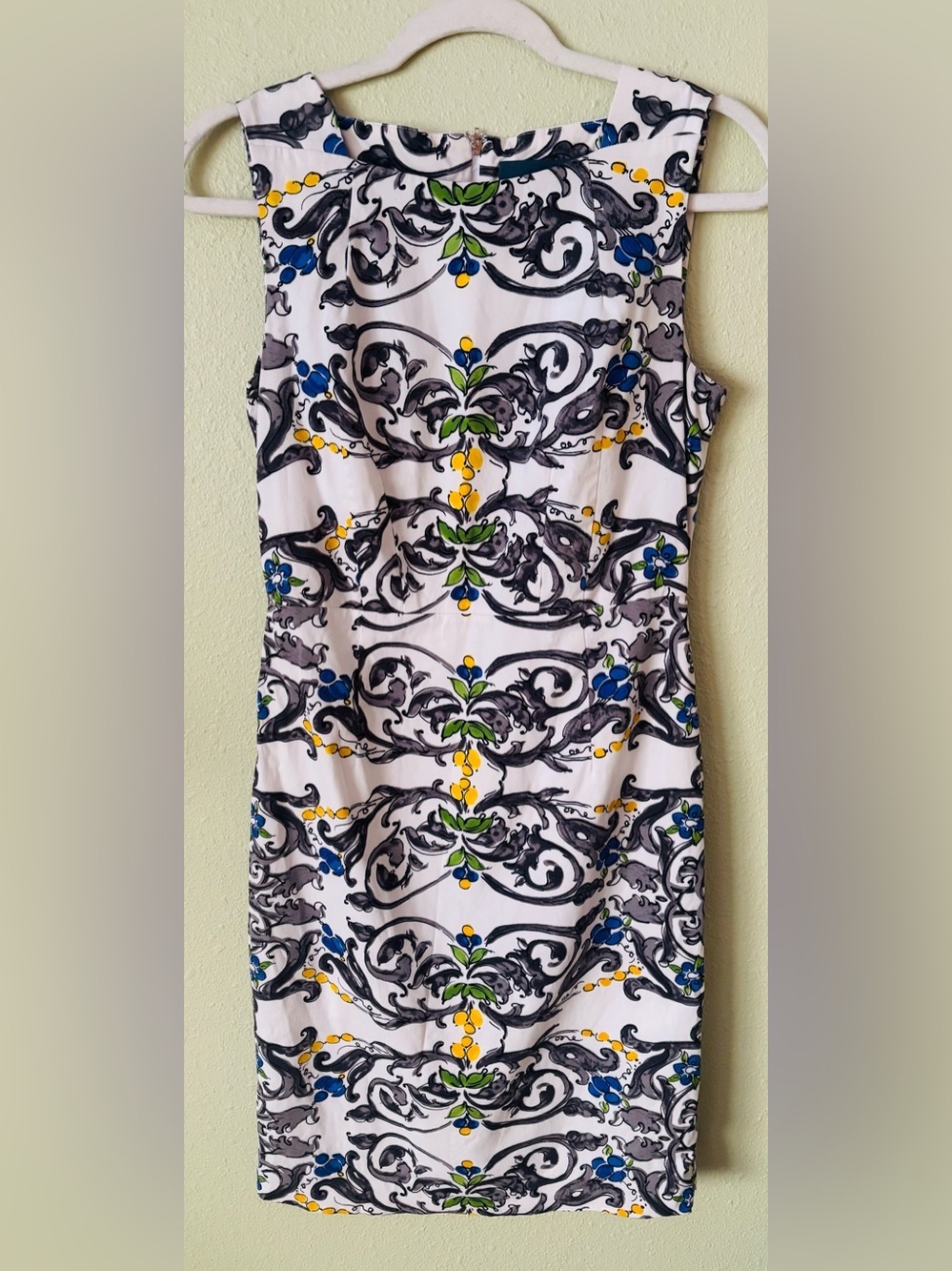 Samantha Sung "Peony" Canace Sleeveless Midi Dress Size: 6